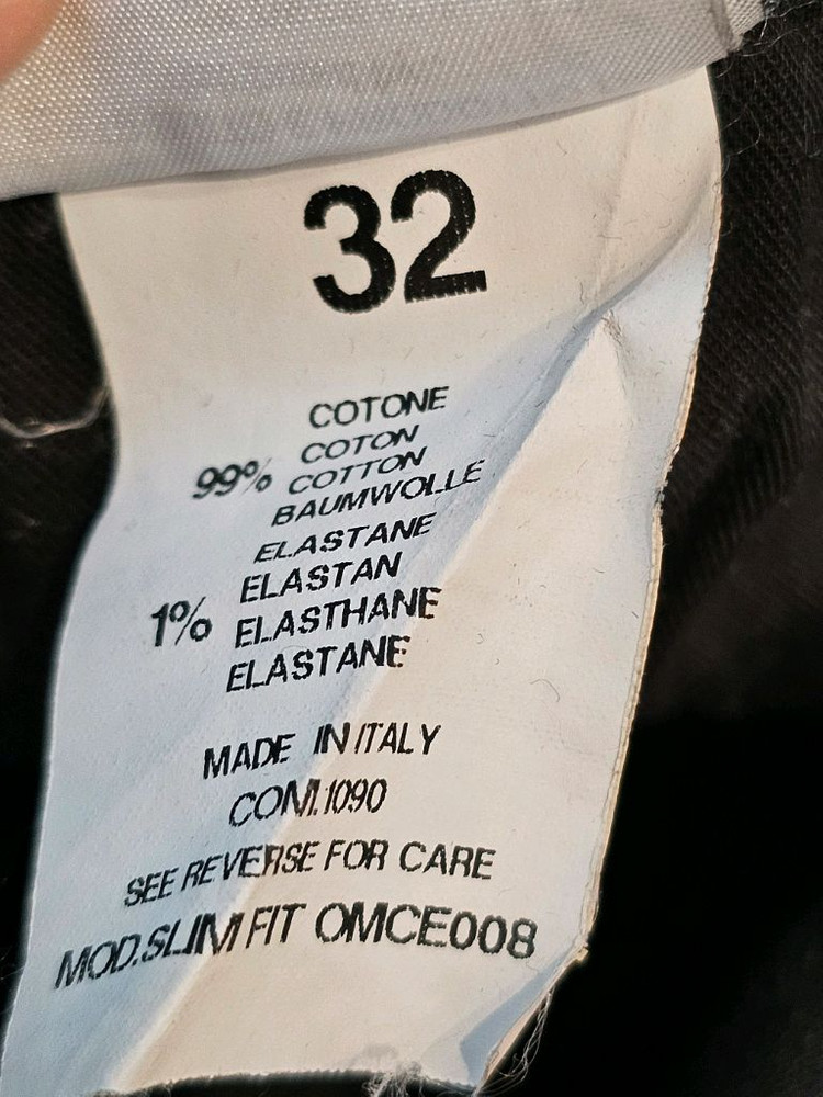 오프화이트 블랙 슬림핏 청바지 32사이즈 이미지