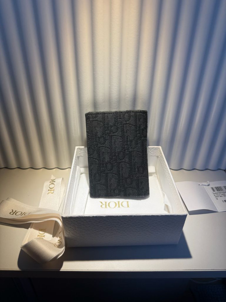 (민트급) 디올 오블리크 오거나이저 블랙 카드지갑 이미지