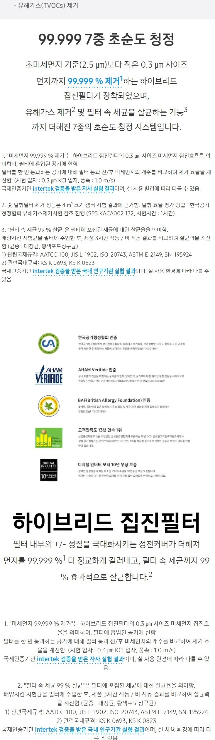 삼성 AX47R9880WSD 무풍 큐브 공기청정기 판매 이미지