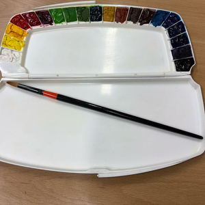 신한수채화 물감 미젤로 팔레트 화홍붓 세트 이미지