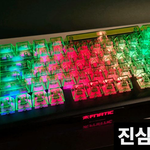 Fnatic Gear 체리 MX 청축 기계식 키보드 게이밍 발로란트 롤 이미지
