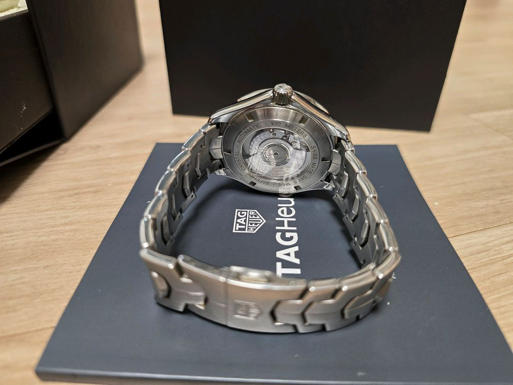 태그호이어 링크 칼리버7 GMT 42mm 오토 검판 풀셑 이미지