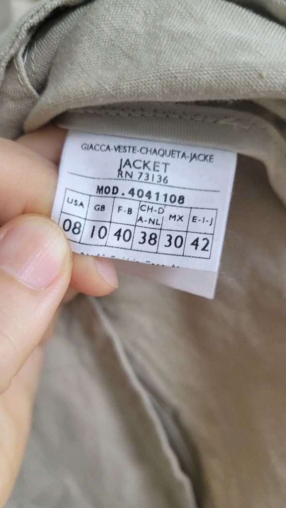 maxmara max&co 막스마라 린넨 마자켓 -55사이즈 이미지