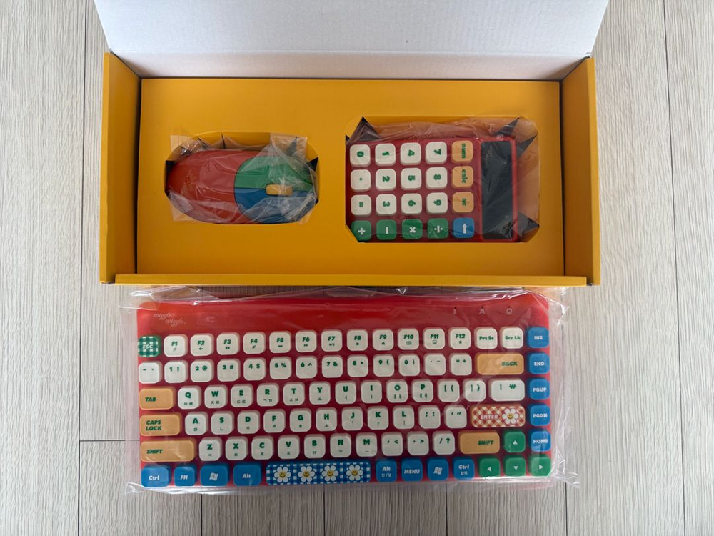 앱코 위글위글 무선 키보드 마우스 세트 이미지