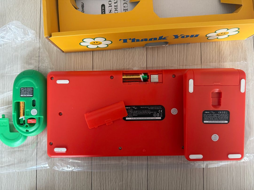 앱코 위글위글 무선 키보드 마우스 세트 이미지