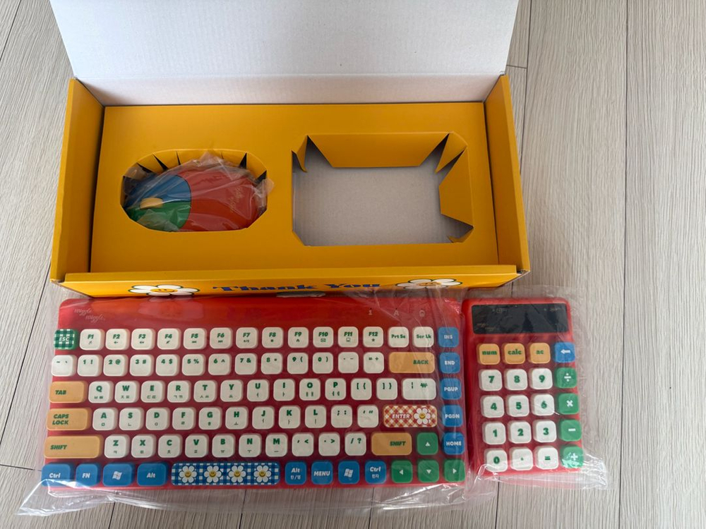 앱코 위글위글 무선 키보드 마우스 세트 이미지