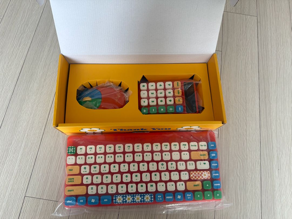 앱코 위글위글 무선 키보드 마우스 세트 이미지