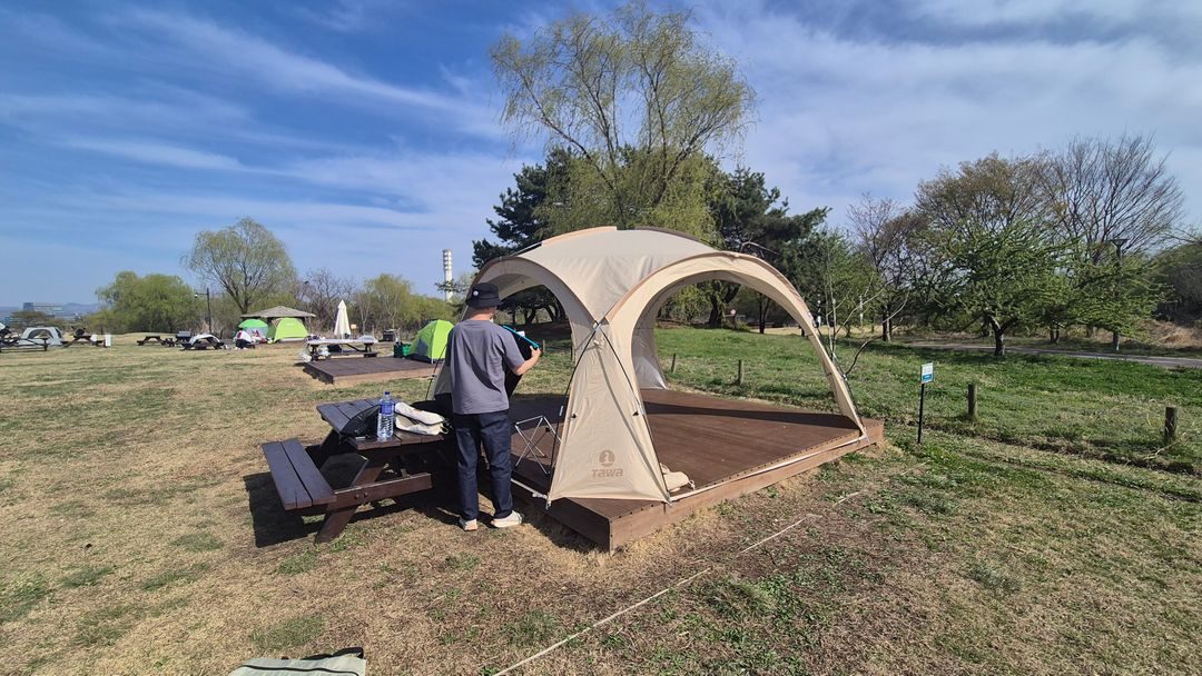 TAWA 돔 타프쉘 쉘터 그늘막텐트 모기장 타프스크린 이미지