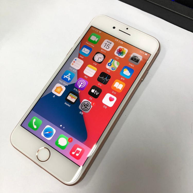 아이폰8 256GB 골드 중고폰 배터리93% 레트로감성 인스타 사진폰 카메라폰 210490 이미지