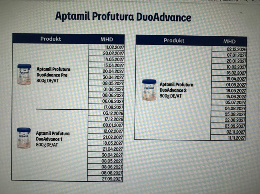 압타밀 푸트라 2단계 (독일,리콜대상X) 이미지