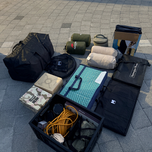 캠핑 텐트 세트 이미지