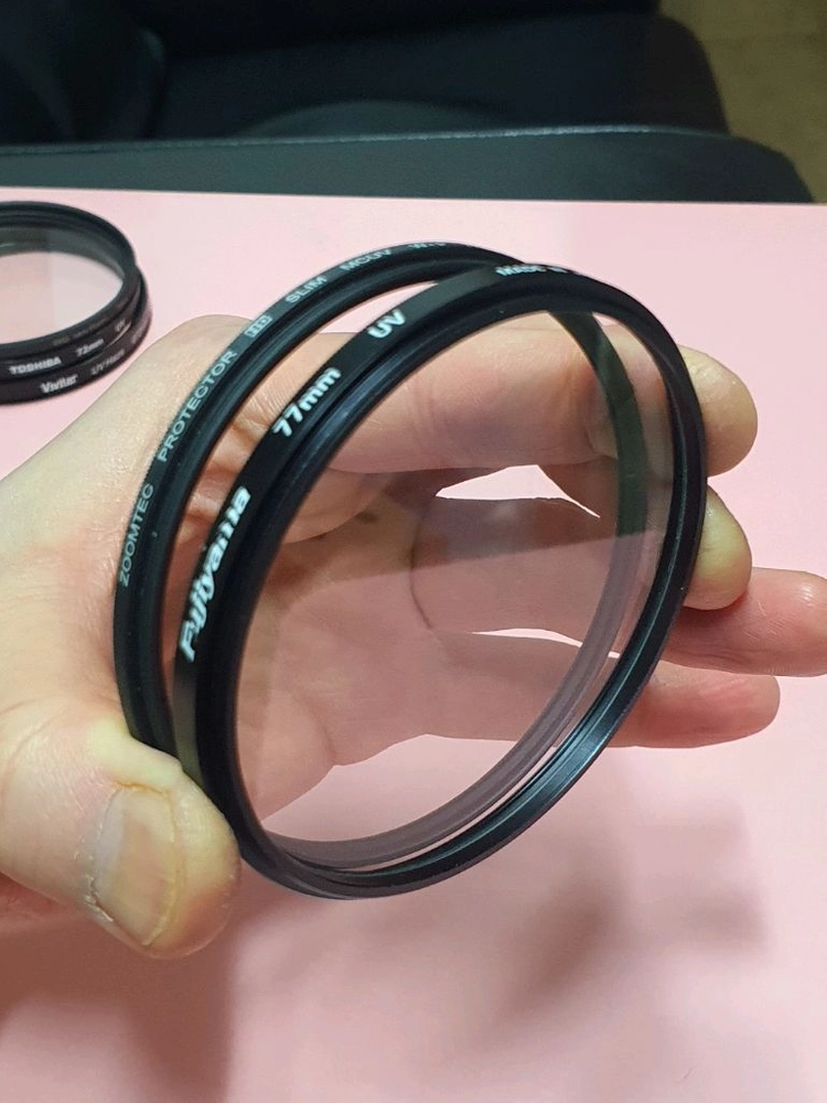 일본산 77mm 필터 2개 이미지