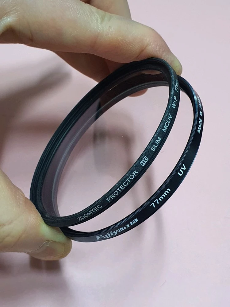일본산 77mm 필터 2개 이미지