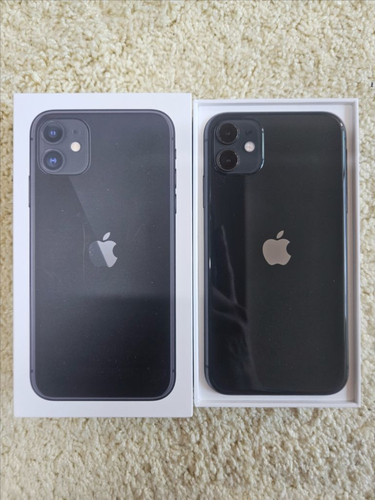 아이폰11 블랙 (미국판) 카메라 무음 미사용 판매 이미지