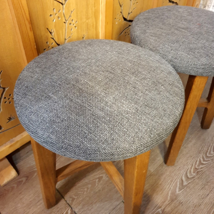 원목 스툴 의자 2개 세트 이미지