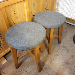원목 스툴 의자 2개 세트 이미지
