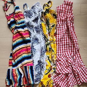 여아 여름 130 휴양지 원피스 8세 반값택포 이미지