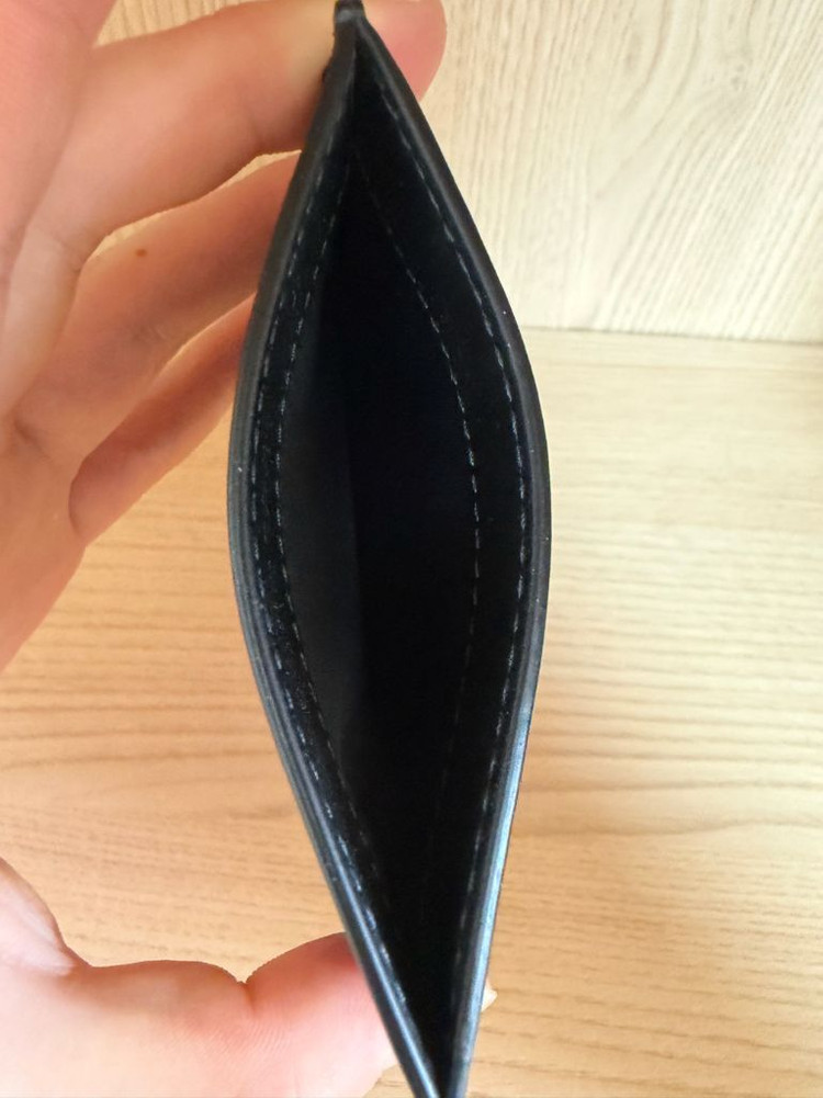 버버리 체크 레더 카드지갑 이미지