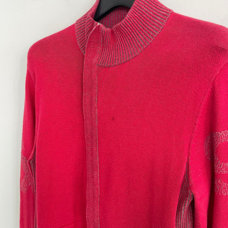 아르마니 익스체인지 레드 니트 풀 집업 이미지