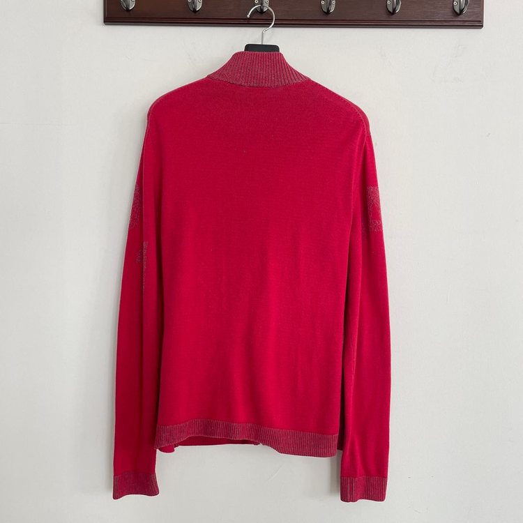 아르마니 익스체인지 레드 니트 풀 집업 이미지