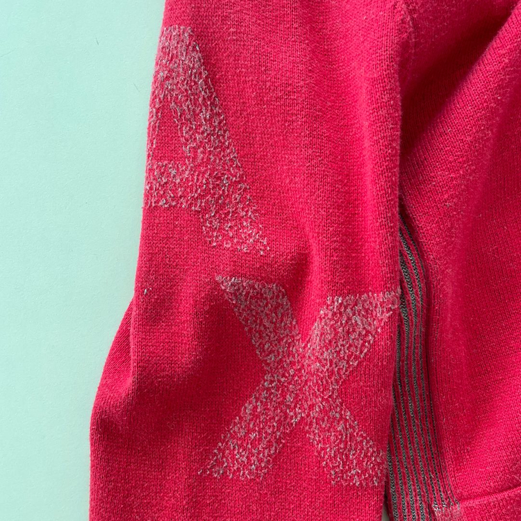 아르마니 익스체인지 레드 니트 풀 집업 이미지