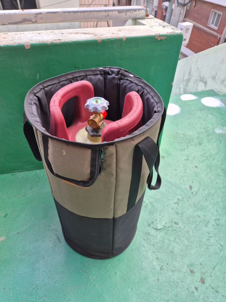 LPG 복합소제 가스통 10kg + 전용 가방 세트 이미지