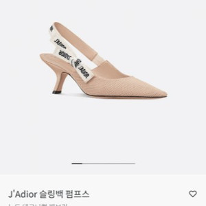 [정품] 디올 J'Adior 슬링백 펌프스 베이지 이미지