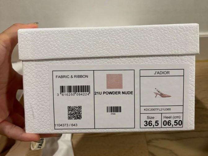 [정품] 디올 J'Adior 슬링백 펌프스 베이지 이미지