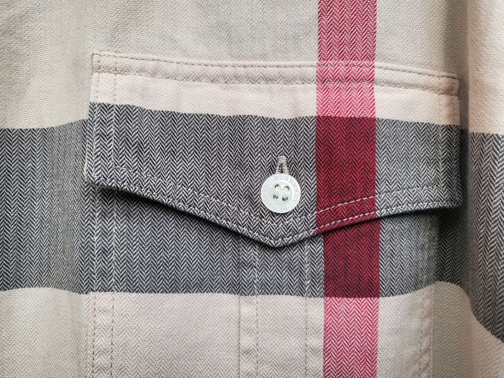 정품 버버리 브릿 체크 셔츠 M 상태양호 이미지