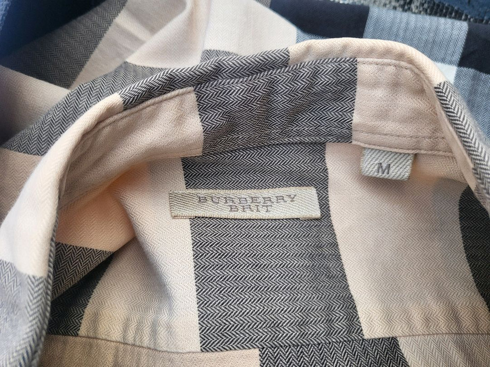 정품 버버리 브릿 체크 셔츠 M 상태양호 이미지