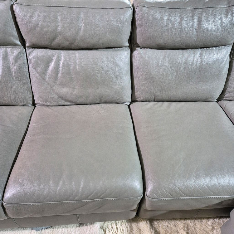 칼리아 이탈리아 이태리 전체 천연가죽 4인 소파쇼파+스툴 이미지