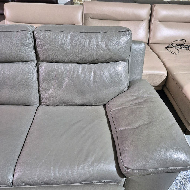 칼리아 이탈리아 이태리 전체 천연가죽 4인 소파쇼파+스툴 이미지