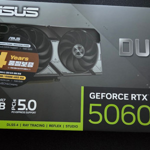 미개봉 ASUS DUAL 지포스 RTX 5060 D7 8GB팝니다 이미지