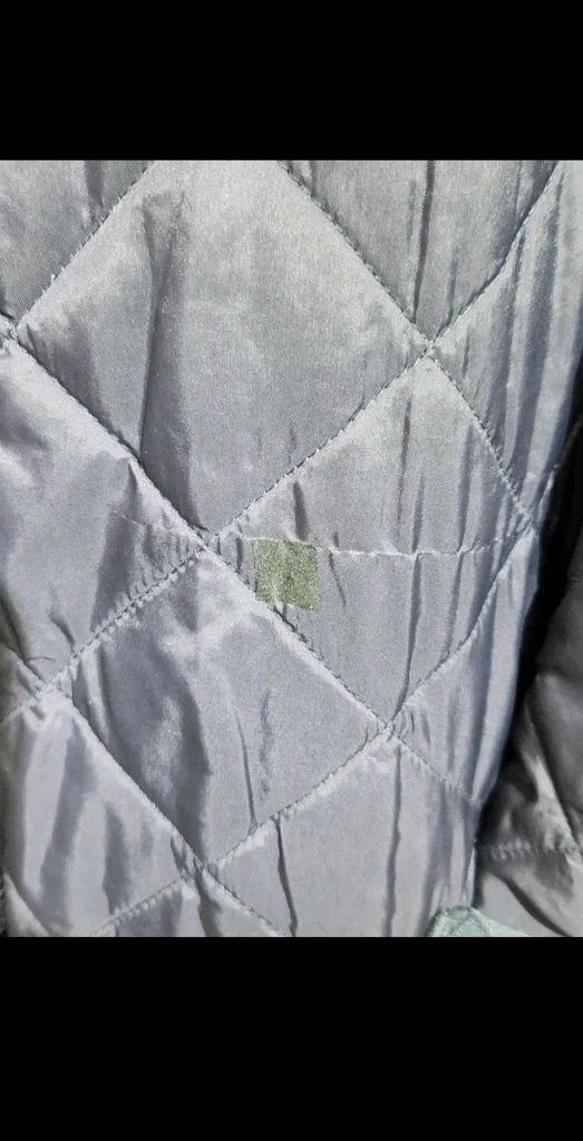 (XL) 바버 퀼팅자켓 네이비 누빔점퍼 코듀로이 카라넥 이미지