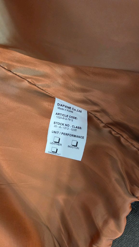 디아프바인 A-2 자켓 말가죽 이미지