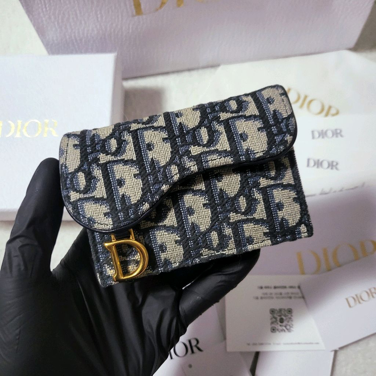 [24년식/풀구성] 디올 오블리크 새들 카드지갑 이미지