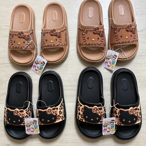 산리오 헬로키티 태닝 호피 레오파드 슬리퍼 230 240 250mm 이미지