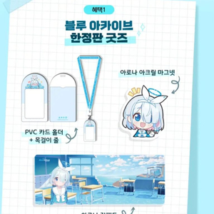 현대카드 넥슨 아카이브 블루아카이브 아로나 한정판 굿즈 블루 아카이브 마그넷 장패드 이미지