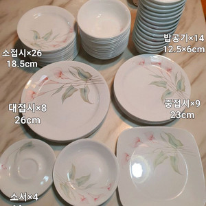 단종된 빈티지 코렐 백합 그릇 개당값 이미지