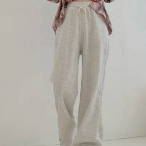 에이블리 모어핏 아이보리 오트밀 와이드 밴딩 트레이닝 팬츠 바지 봄옷 이미지