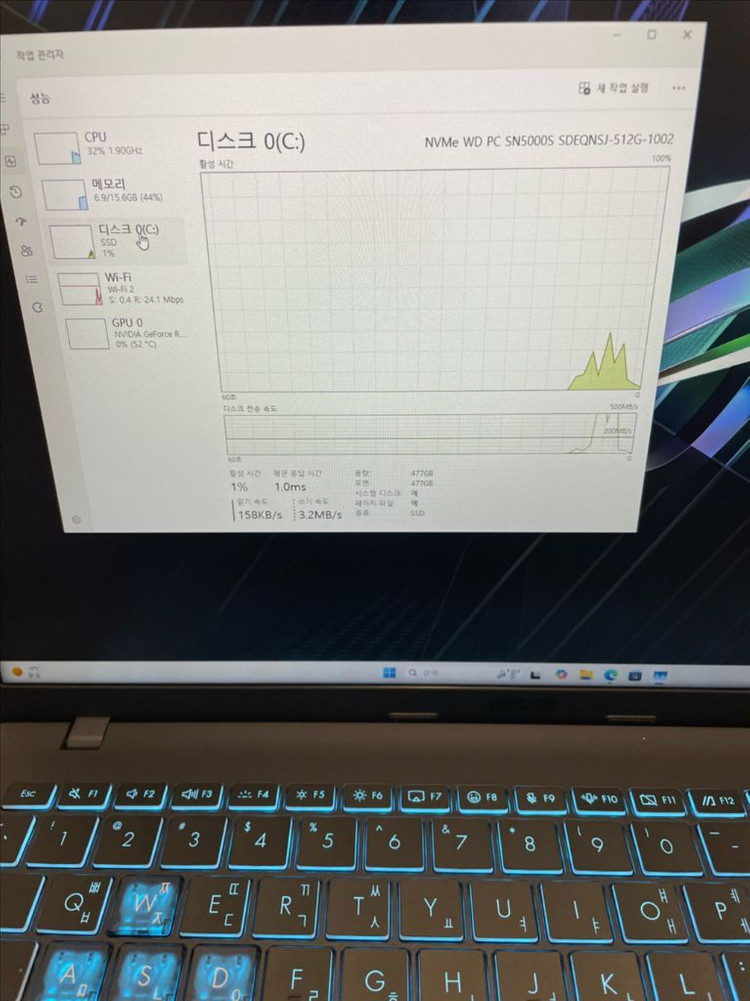미사용) 아수스 게이밍 노트북(RTX5060,16인치) 이미지