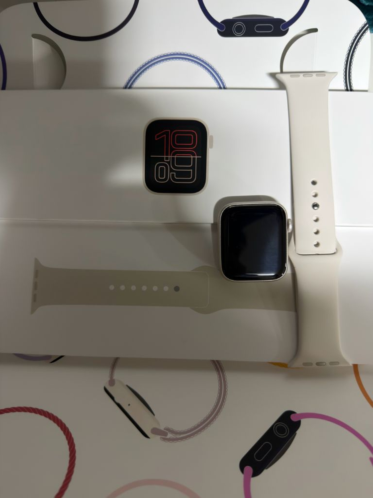 애플워치SE3 44mm GPS 스타라이트 풀박스 이미지