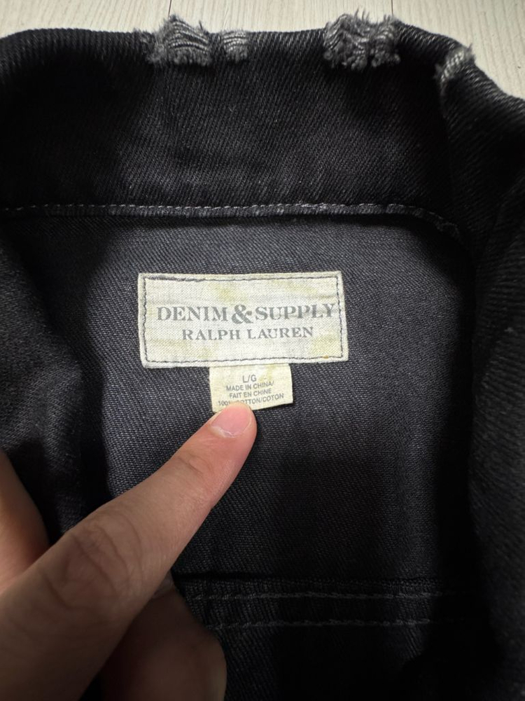 데님앤서플라이 폴로 성조기 디스트로이드 데님 자켓 이미지