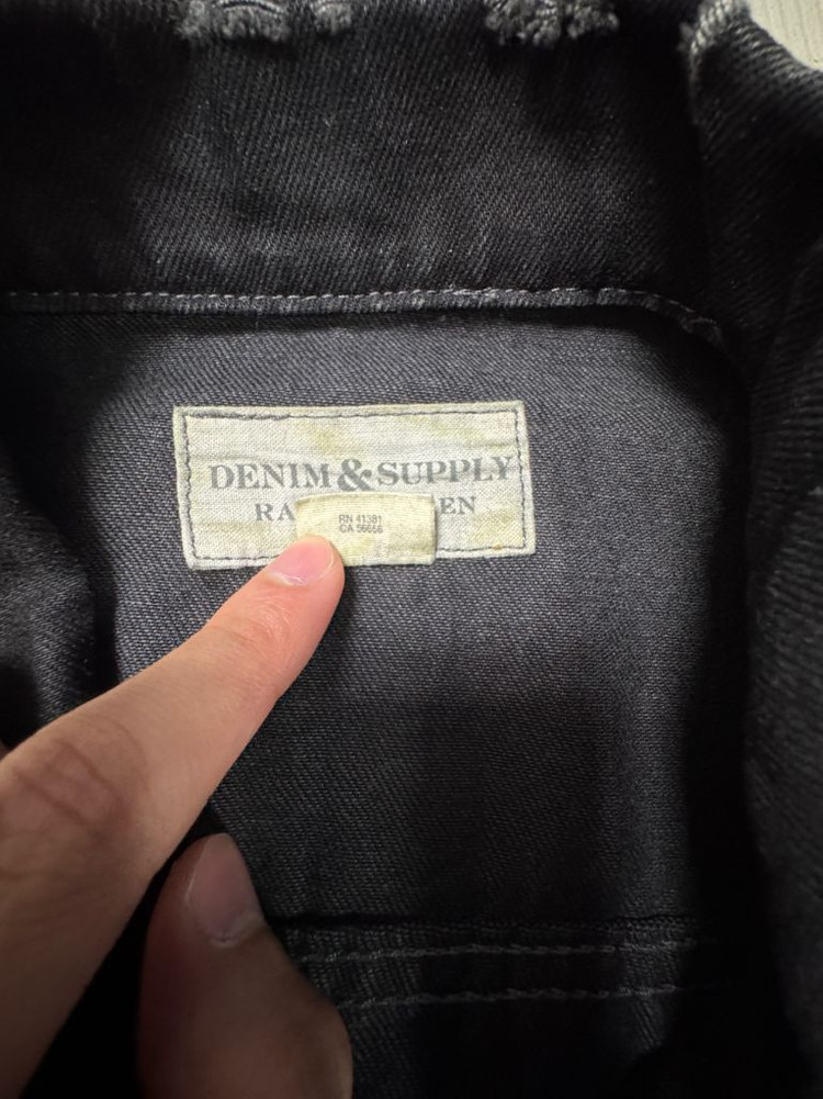 데님앤서플라이 폴로 성조기 디스트로이드 데님 자켓 이미지