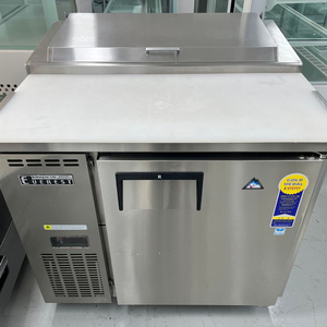 부성 에베레스트 간냉식 토핑냉장고 900 밧드 바트 작업대 피자 반찬 김밥 브런치 샐러드 이미지