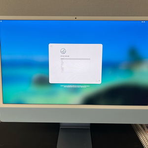 애플 아이맥 24인치 M1 8g 블루 이미지