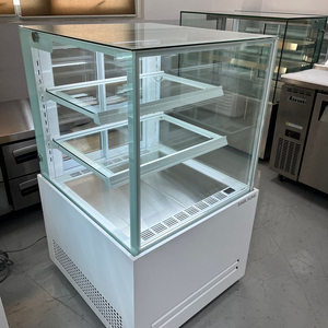 제과쇼케이스 700 3단 카페 케이크진열 보관 냉장고 업소용 중고 화이트 미니 디저트 음료 이미지