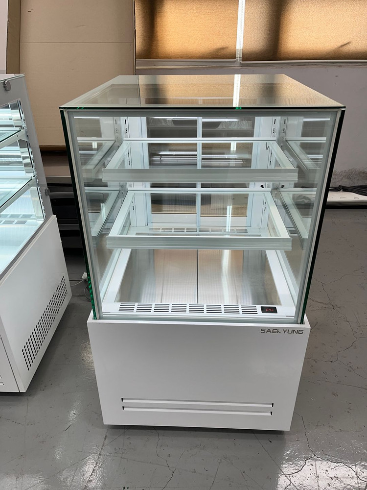 제과쇼케이스 700 3단 카페 케이크진열 보관 냉장고 업소용 중고 화이트 미니 디저트 음료 이미지