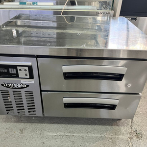 라셀르 서랍냉장고 900 낮은서랍식 서랍형태 간냉식 작업대테이블 밧드 바트 중고 식당 간택기 화구 이미지