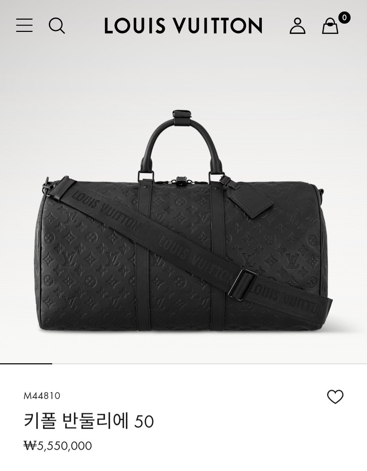 루이비통 키폴50 올레더 쉐도우 블랙 신형 (새상품) 이미지